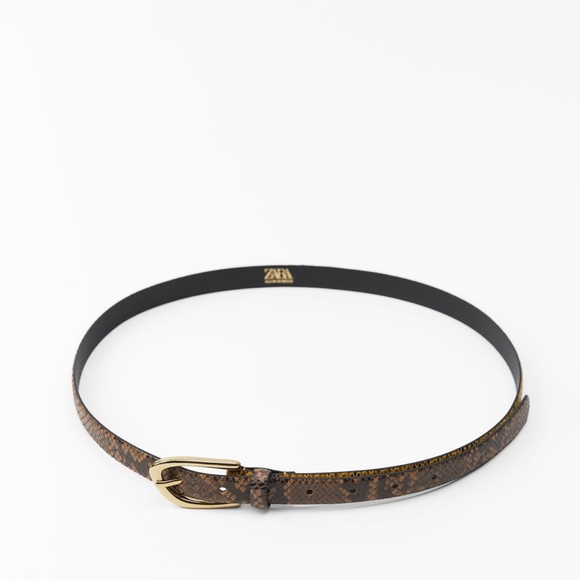 ✨SALE✨ ZARA FAUX SNAKESKIN LEATHER BELT ✨SALE✨